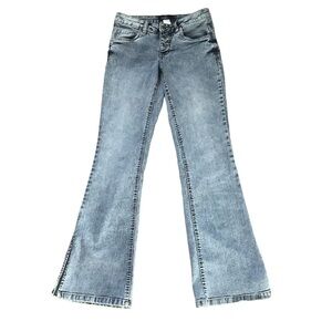 VENUS LOW RISE BOOT CUT STRETCH JEAN/ Button Fly, Size 4